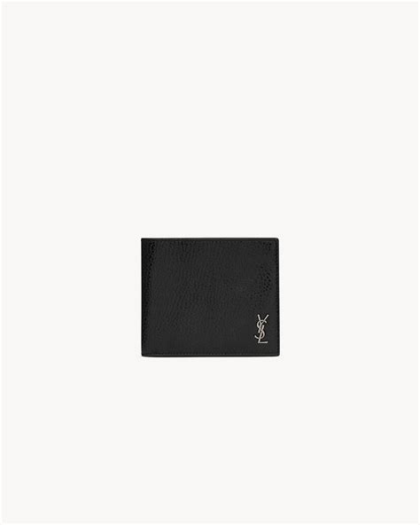 ysl tiny wallet in grained leather